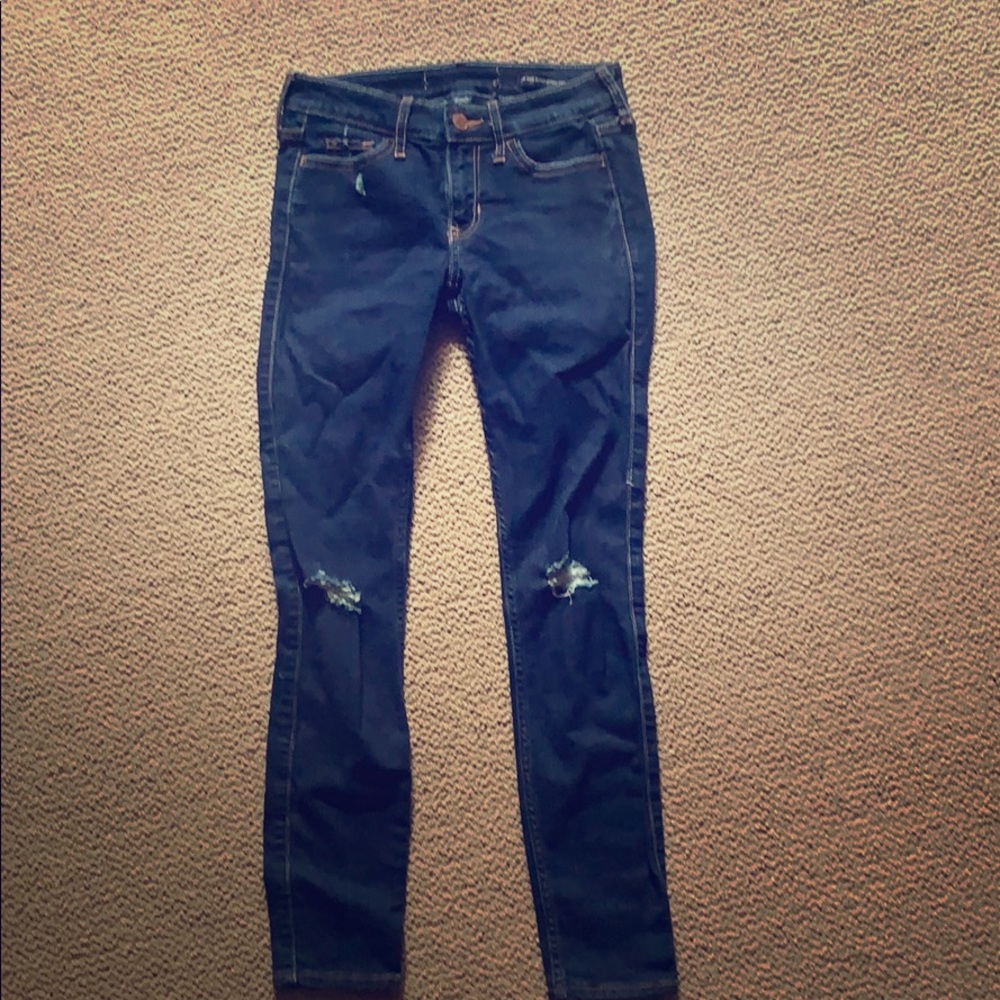 Hollister Low rise super skinny crop, Size 0